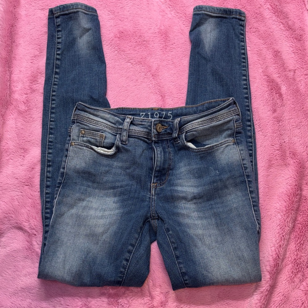 Zara Basic Z1975 Women's Dark Blue Skinny Jeans